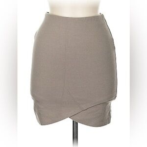 Aritzia Talula Women’s Medium Gray Ponte Knit Mini Primrose Bodycon Skirt M